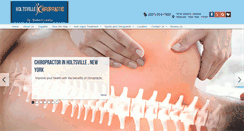 Desktop Screenshot of holtsvillechiropractic.com