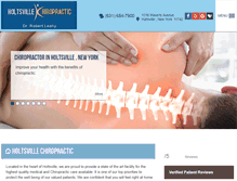 Tablet Screenshot of holtsvillechiropractic.com